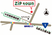 ZiP town アクセスマップ